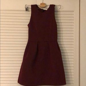 Topshop deep red dress
